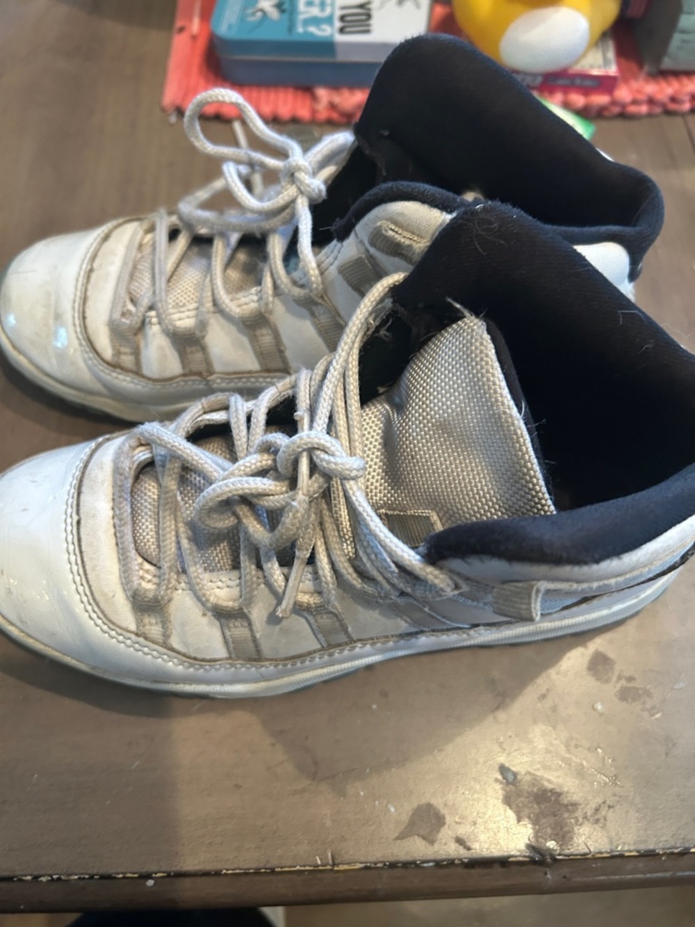 Kids White Jordan’s